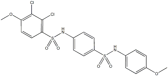 2,3-dichloro-4-methoxy-N-{4-[(4-methoxyanilino)sulfonyl]phenyl}benzenesulfonamide Structure