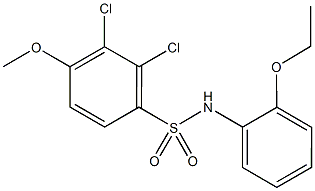 2,3-dichloro-N-(2-ethoxyphenyl)-4-methoxybenzenesulfonamide Structure