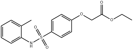 ethyl [4-(2-toluidinosulfonyl)phenoxy]acetate 구조식 이미지