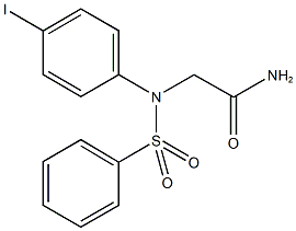 2-[4-iodo(phenylsulfonyl)anilino]acetamide Structure