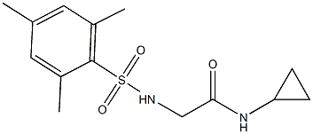 N-cyclopropyl-2-[(mesitylsulfonyl)amino]acetamide Structure