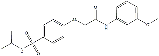 2-{4-[(isopropylamino)sulfonyl]phenoxy}-N-(3-methoxyphenyl)acetamide Structure