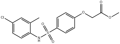 methyl {4-[(4-chloro-2-methylanilino)sulfonyl]phenoxy}acetate Structure