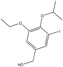 (3-ethoxy-5-iodo-4-isopropoxyphenyl)methanol 구조식 이미지