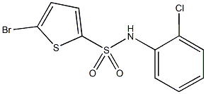 5-bromo-N-(2-chlorophenyl)-2-thiophenesulfonamide 구조식 이미지