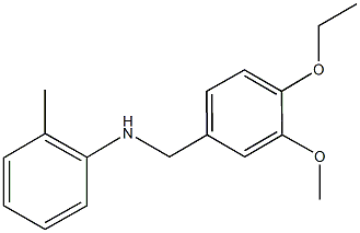 N-(4-ethoxy-3-methoxybenzyl)-N-(2-methylphenyl)amine 구조식 이미지