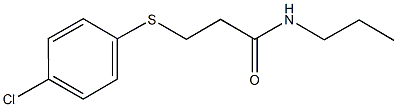 3-[(4-chlorophenyl)sulfanyl]-N-propylpropanamide Structure