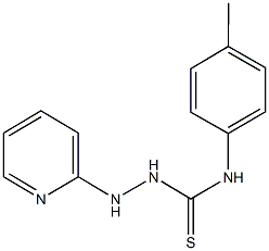 N-(4-methylphenyl)-2-(2-pyridinyl)hydrazinecarbothioamide 구조식 이미지