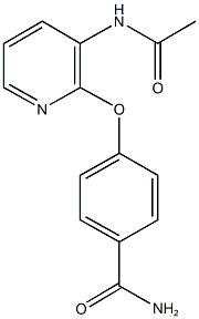 4-{[3-(acetylamino)pyridin-2-yl]oxy}benzamide 구조식 이미지