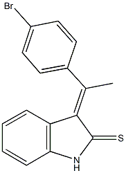 3-[1-(4-bromophenyl)ethylidene]-1,3-dihydro-2H-indole-2-thione Structure