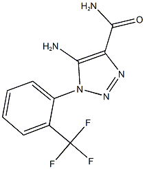 5-amino-1-[2-(trifluoromethyl)phenyl]-1H-1,2,3-triazole-4-carboxamide Structure