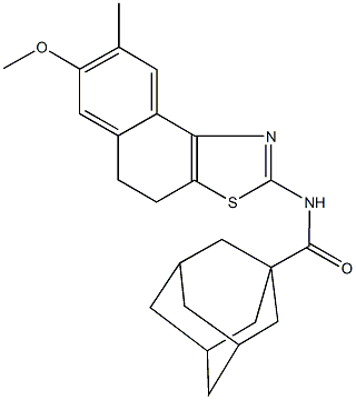 N-(7-methoxy-8-methyl-4,5-dihydronaphtho[1,2-d][1,3]thiazol-2-yl)-1-adamantanecarboxamide Structure