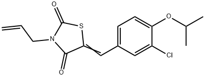 3-allyl-5-(3-chloro-4-isopropoxybenzylidene)-1,3-thiazolidine-2,4-dione Structure
