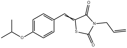 3-allyl-5-(4-isopropoxybenzylidene)-1,3-thiazolidine-2,4-dione Structure