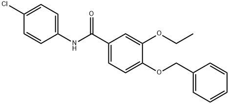 4-(benzyloxy)-N-(4-chlorophenyl)-3-ethoxybenzamide Structure