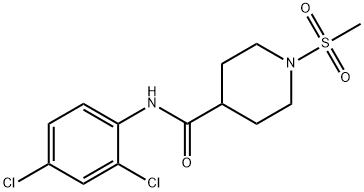 N-(2,4-dichlorophenyl)-1-(methylsulfonyl)-4-piperidinecarboxamide 구조식 이미지