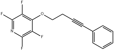 4-phenyl-3-butynyl 2,3,5,6-tetrafluoro-4-pyridinyl ether 구조식 이미지
