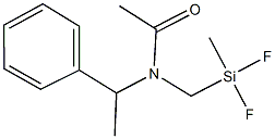 N-{[difluoro(methyl)silyl]methyl}-N-(1-phenylethyl)acetamide 구조식 이미지