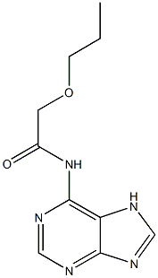 2-propoxy-N-(7H-purin-6-yl)acetamide Structure