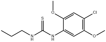 N-(4-chloro-2,5-dimethoxyphenyl)-N'-propylthiourea 구조식 이미지