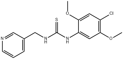 N-(4-chloro-2,5-dimethoxyphenyl)-N'-(3-pyridinylmethyl)thiourea Structure