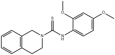 N-(2,4-dimethoxyphenyl)-3,4-dihydro-2(1H)-isoquinolinecarbothioamide Structure