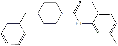 4-benzyl-N-(2,5-dimethylphenyl)piperidine-1-carbothioamide Structure