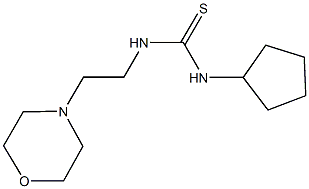 N-cyclopentyl-N'-(2-morpholin-4-ylethyl)thiourea Structure
