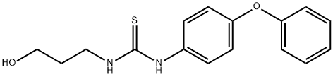 N-(3-hydroxypropyl)-N'-(4-phenoxyphenyl)thiourea 구조식 이미지