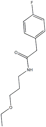 N-(3-ethoxypropyl)-2-(4-fluorophenyl)acetamide 구조식 이미지