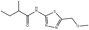 N-[5-(methoxymethyl)-1,3,4-thiadiazol-2-yl]-2-methylbutanamide 구조식 이미지