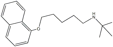 N-(tert-butyl)-N-[5-(1-naphthyloxy)pentyl]amine Structure