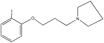 2-iodophenyl 3-(1-pyrrolidinyl)propyl ether 구조식 이미지