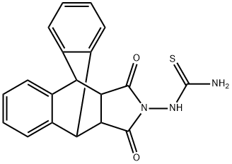 N-(16,18-dioxo-17-azapentacyclo[6.6.5.0~2,7~.0~9,14~.0~15,19~]nonadeca-2,4,6,9,11,13-hexaen-17-yl)thiourea 구조식 이미지