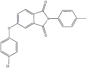 5-(4-chlorophenoxy)-2-(4-methylphenyl)-1H-isoindole-1,3(2H)-dione 구조식 이미지