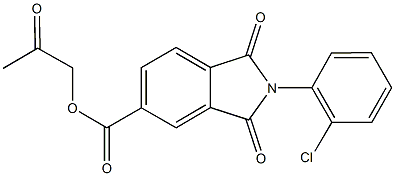 2-oxopropyl 2-(2-chlorophenyl)-1,3-dioxo-5-isoindolinecarboxylate Structure