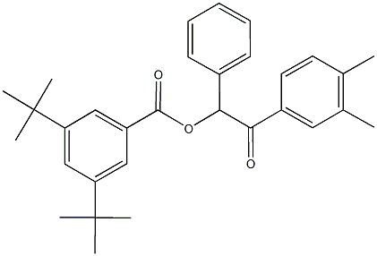 2-(3,4-dimethylphenyl)-2-oxo-1-phenylethyl 3,5-ditert-butylbenzoate 구조식 이미지