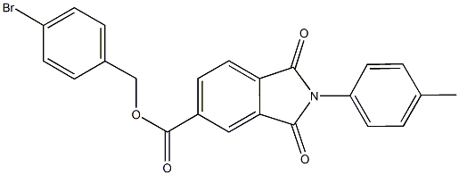 4-bromobenzyl 2-(4-methylphenyl)-1,3-dioxo-5-isoindolinecarboxylate Structure