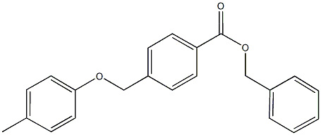 benzyl 4-[(4-methylphenoxy)methyl]benzoate 구조식 이미지