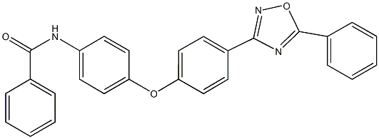 N-{4-[4-(5-phenyl-1,2,4-oxadiazol-3-yl)phenoxy]phenyl}benzamide Structure