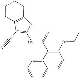 N-(3-cyano-4,5,6,7-tetrahydro-1-benzothien-2-yl)-2-ethoxy-1-naphthamide Structure