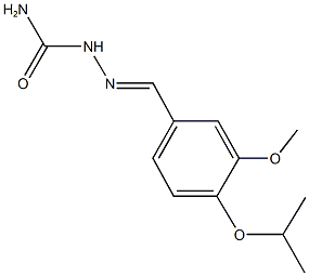 4-isopropoxy-3-methoxybenzaldehyde semicarbazone 구조식 이미지