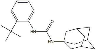 N-(1-adamantyl)-N'-(2-tert-butylphenyl)urea Structure