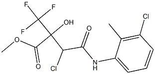 methyl 3-chloro-4-(3-chloro-2-methylanilino)-2-hydroxy-4-oxo-2-(trifluoromethyl)butanoate Structure