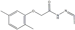 2-(2,5-dimethylphenoxy)-N'-ethylideneacetohydrazide 구조식 이미지