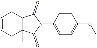 2-(4-methoxyphenyl)-3a-methyl-3a,4,7,7a-tetrahydro-1H-isoindole-1,3(2H)-dione Structure