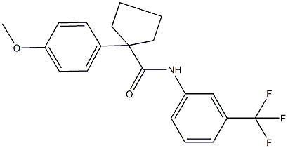 1-(4-methoxyphenyl)-N-[3-(trifluoromethyl)phenyl]cyclopentanecarboxamide Structure