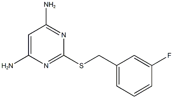 2-[(3-fluorobenzyl)sulfanyl]-4,6-pyrimidinediamine 구조식 이미지