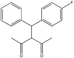 3-[(4-fluorophenyl)(phenyl)methyl]-2,4-pentanedione Structure
