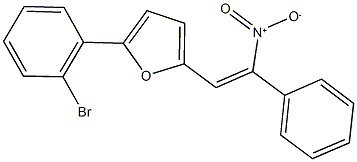 2-(2-bromophenyl)-5-(2-nitro-2-phenylvinyl)furan Structure